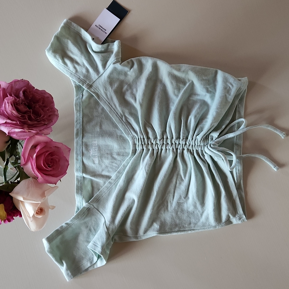 Hollister small light Teal crop top